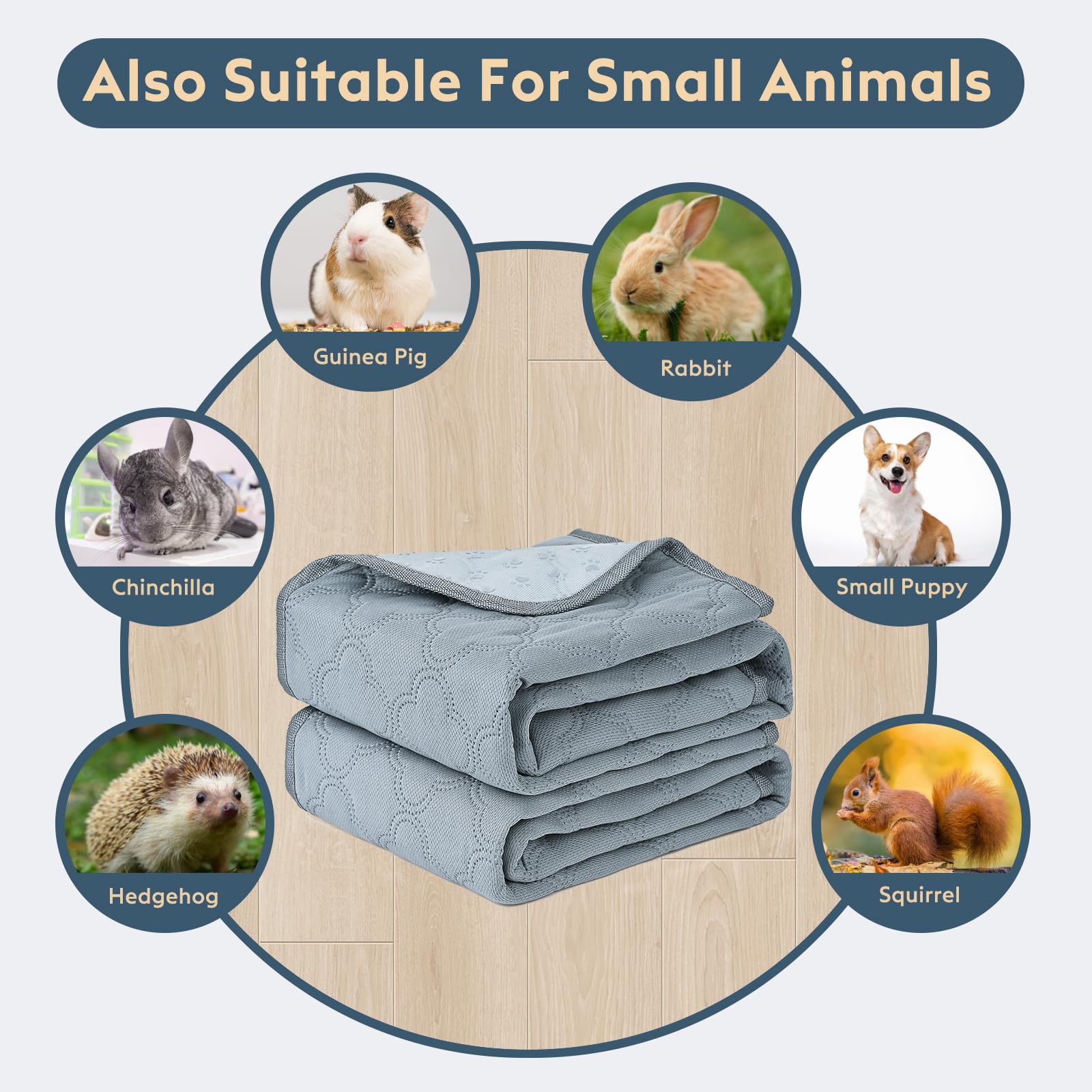 FunFurry pad is machine washable and tumble dryable for easy reuse.