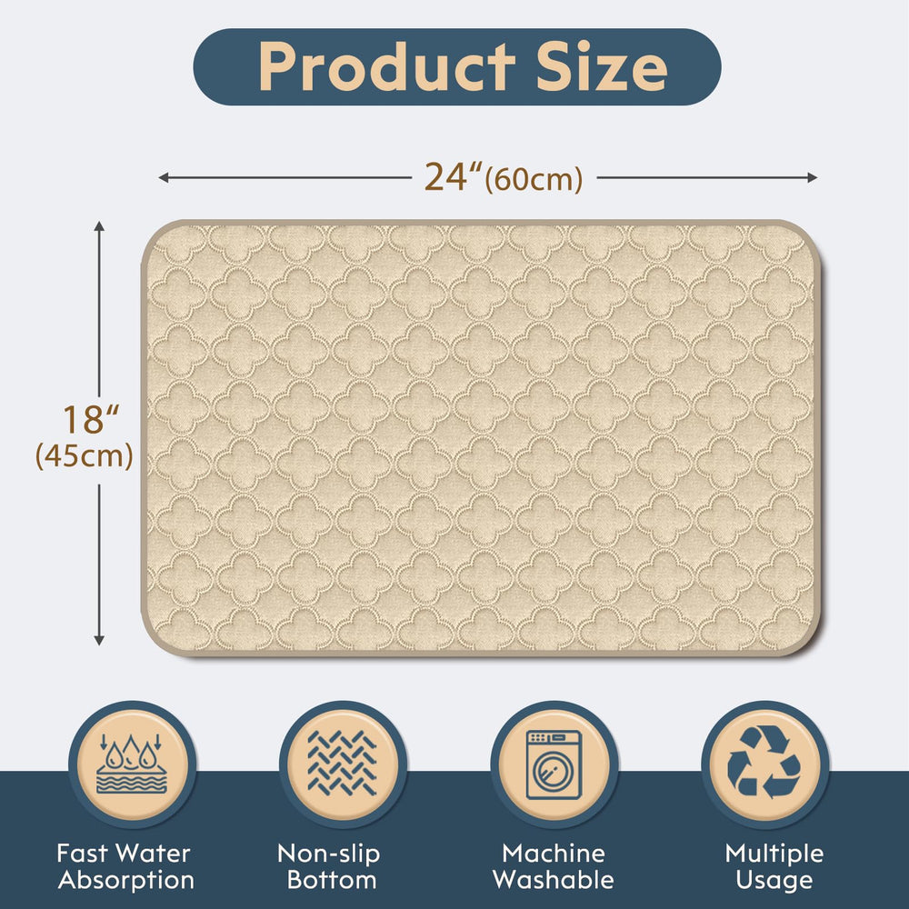 FunFurry pad close-up shows high-density absorbent layer for moisture control.