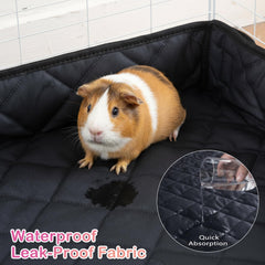 FunFurry Quilted Guinea Pig Cage Liner reversible surface for dual styling