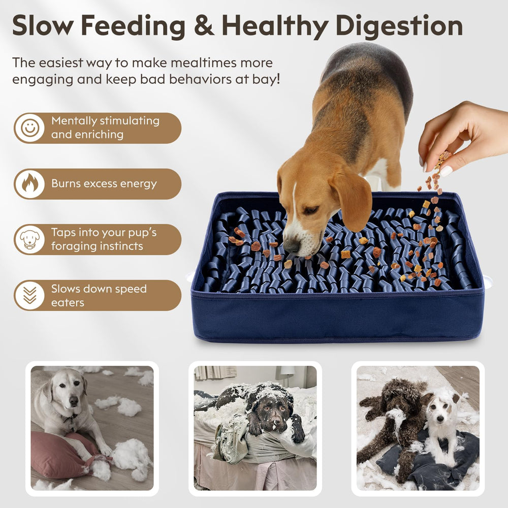 FunFurry Snuffle Mat featuring dual suction cups for secure placement.
