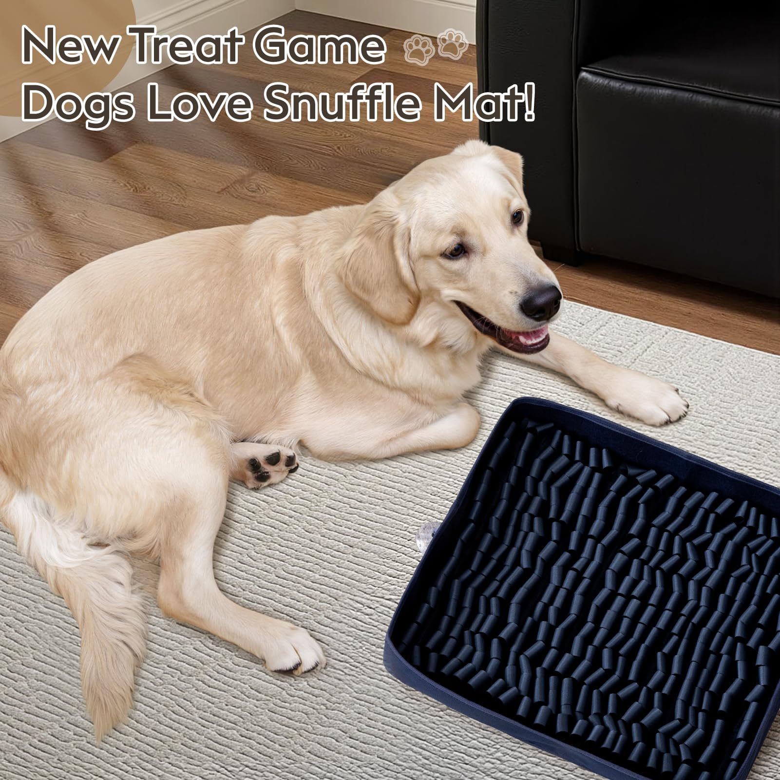 FunFurry Snuffle Mat illustrating machine-washable fabric for easy cleaning.