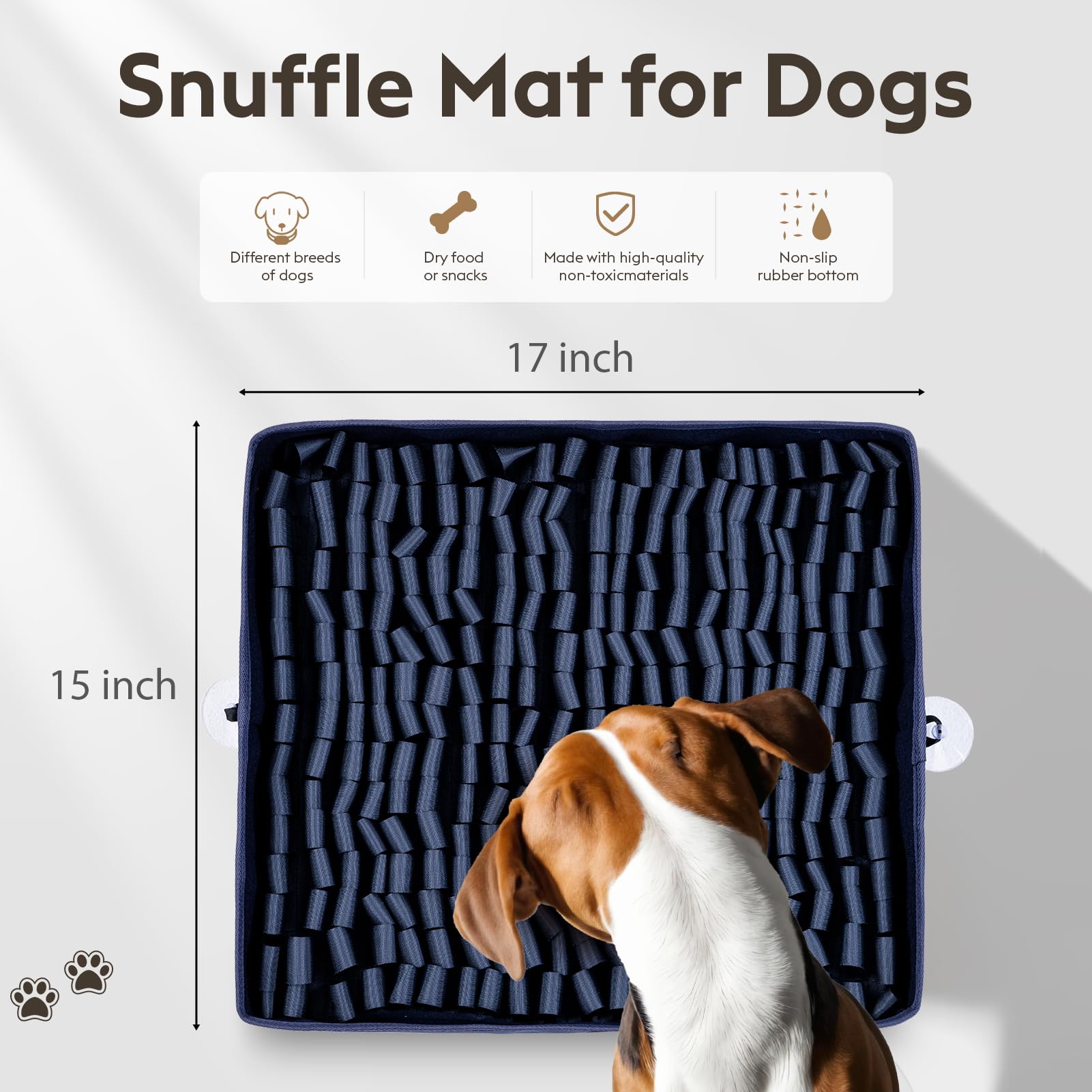 FunFurry Snuffle Mat showing reinforced edges for durability during play.