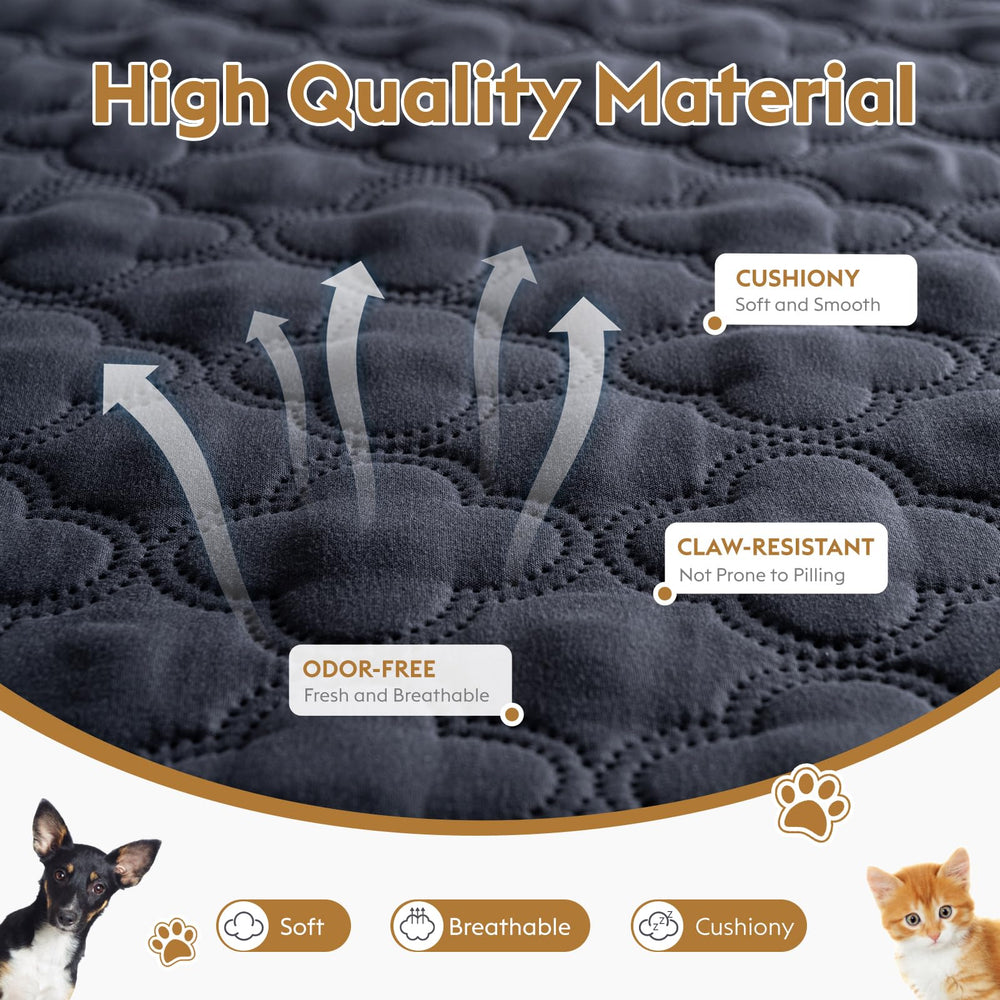 FunFurry blanket used as car-seat protector for on-the-go protection