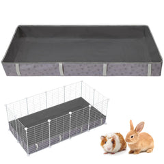 FunFurry waterproof guinea pig cage liner in 48x24 size providing clean, protected bedding.