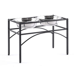 Funkeen elevated dog bowls setup for large breeds promotes comfortable feeding height