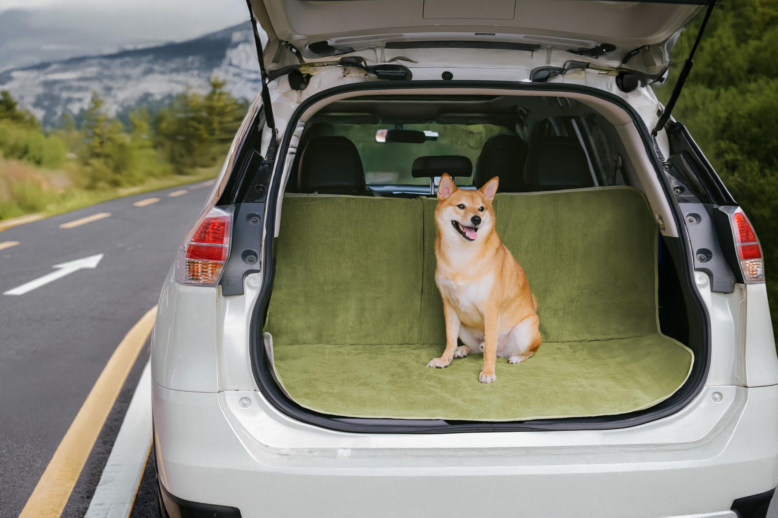 Funny Fuzzy green color design adds style to car interior.