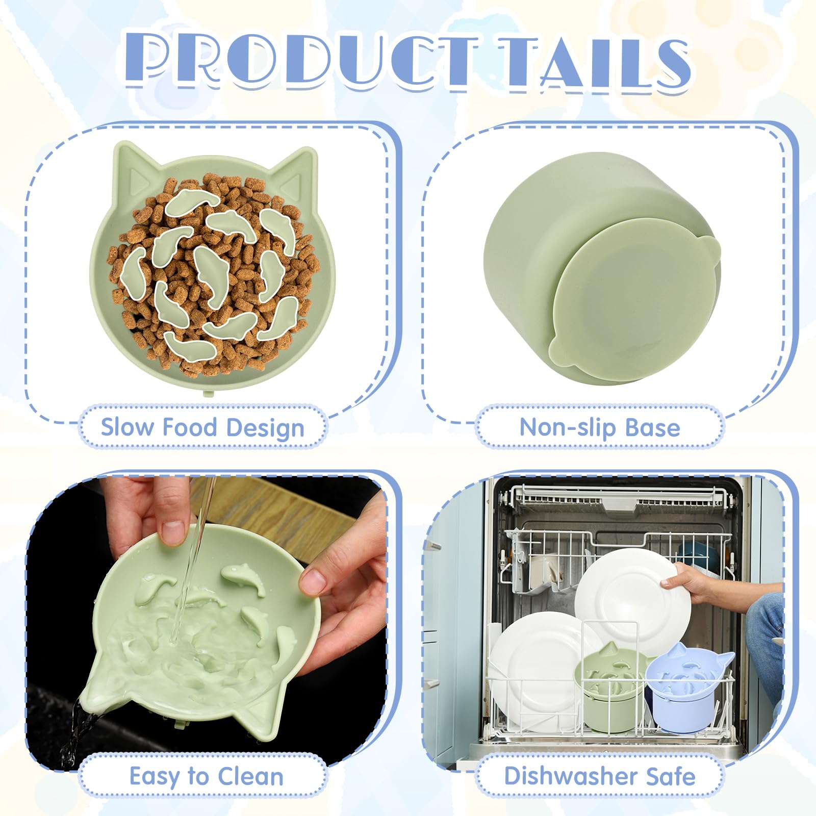 Funnymoom elevated bowl shown detached from base for versatile use.