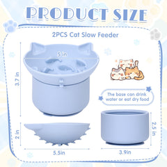 Funnymoom blue tilt-angle bowl shows adjustable feeding position for comfort.