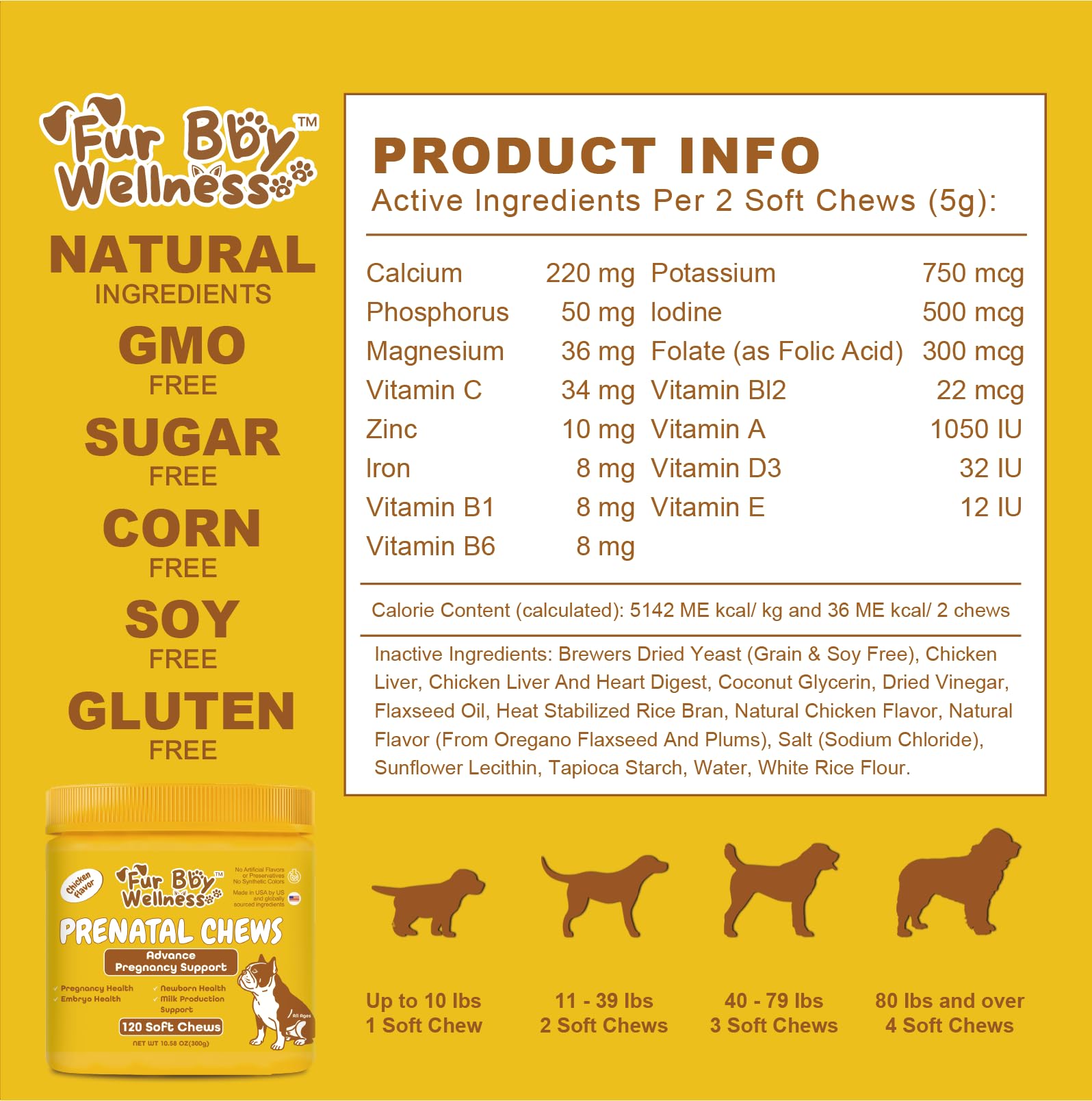 Fur Bby Wellness chew being offered to a dog for daily supplement