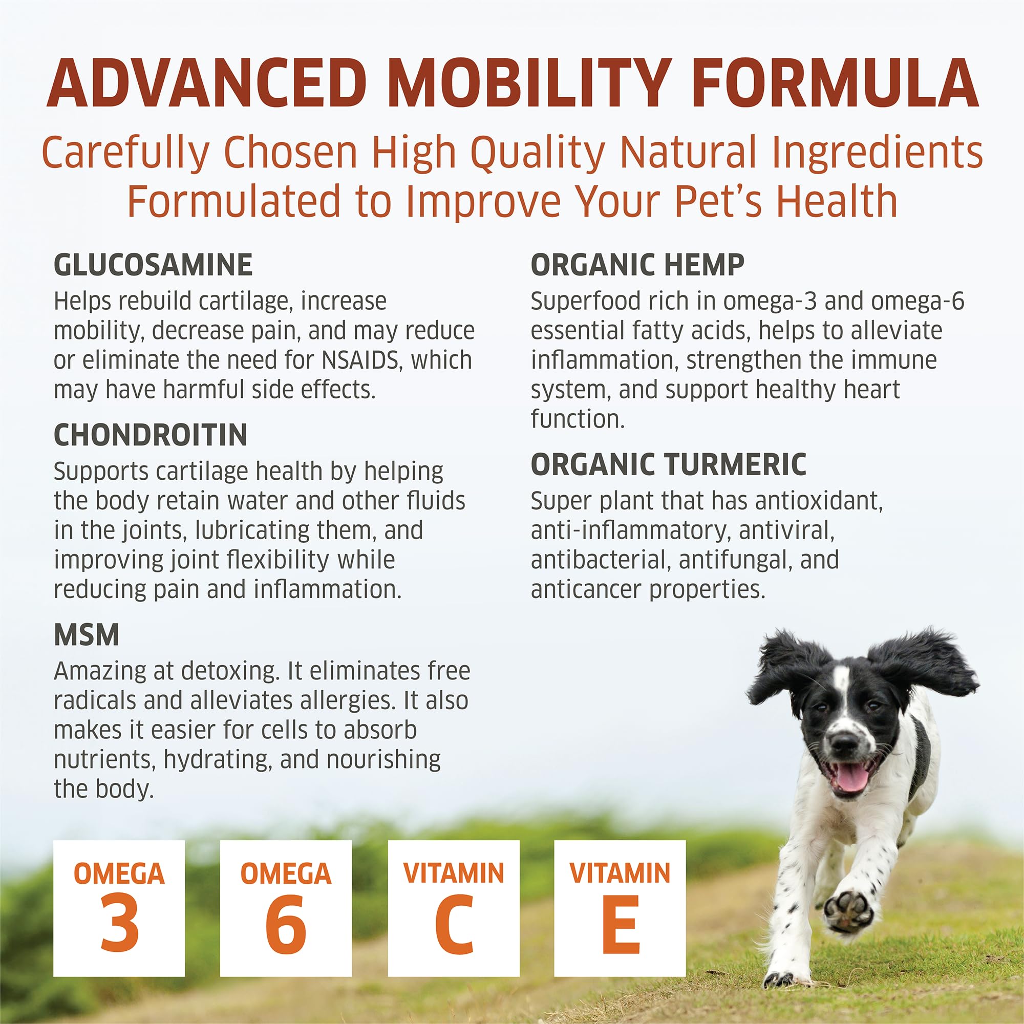 Fur Belly hemp hip joint serving chews suitable for all dogs.