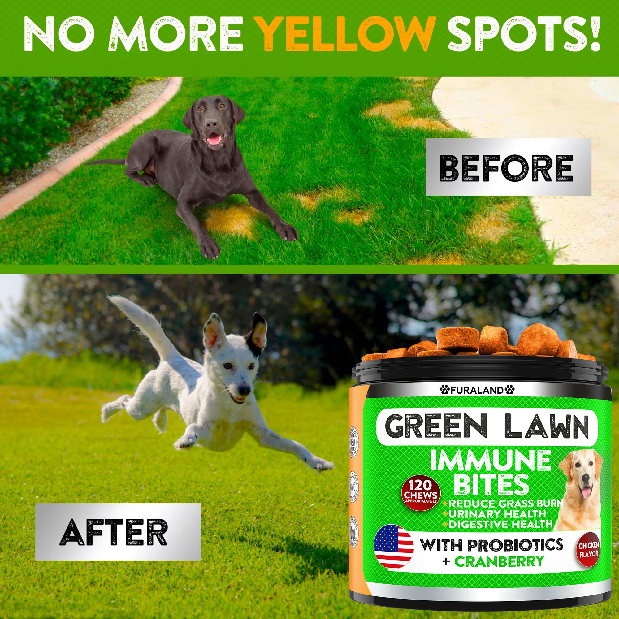 FURALAND DL-Methionine Digestive Enzymes Treat visual highlighting digestion support.