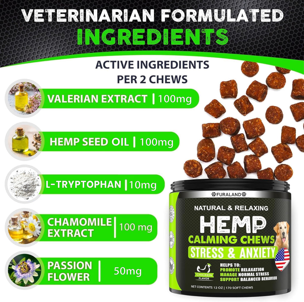 FURALAND calming treats entice dogs and ease nerves during conflicts