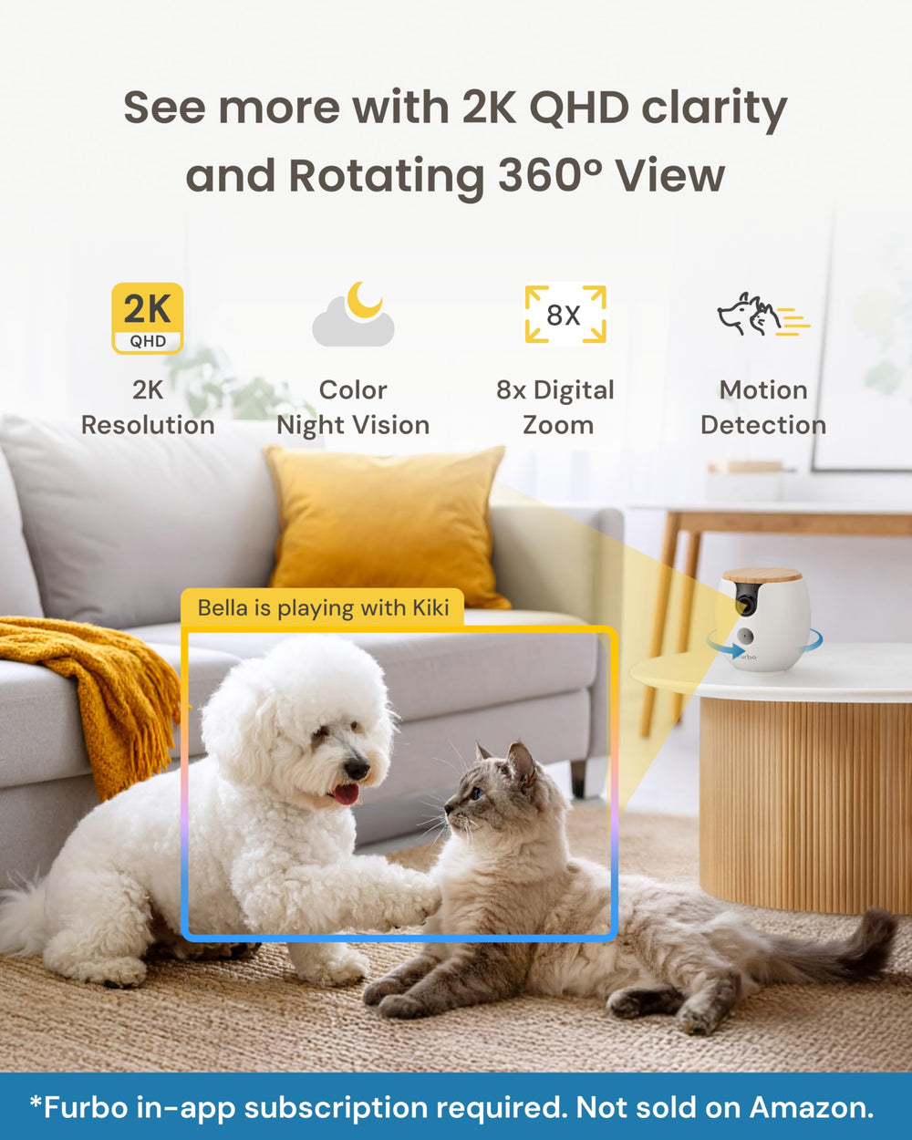 Furbo Mini 360° video history saves moments for later viewing