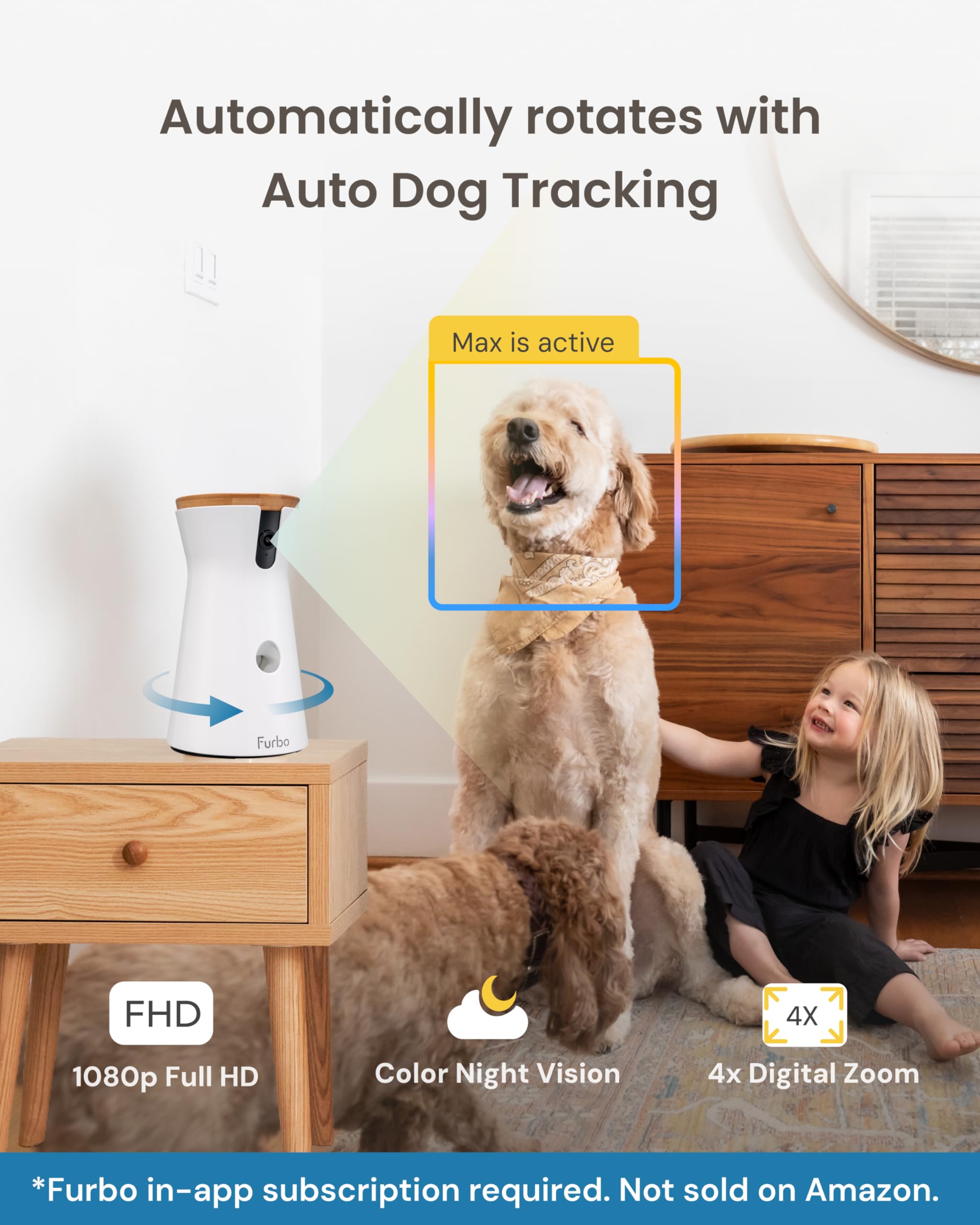 Furbo mobile app view enables alerts and control on the go