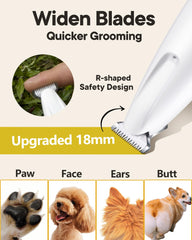 FURBONA 18mm widened blade speeds trimming while protecting skin.