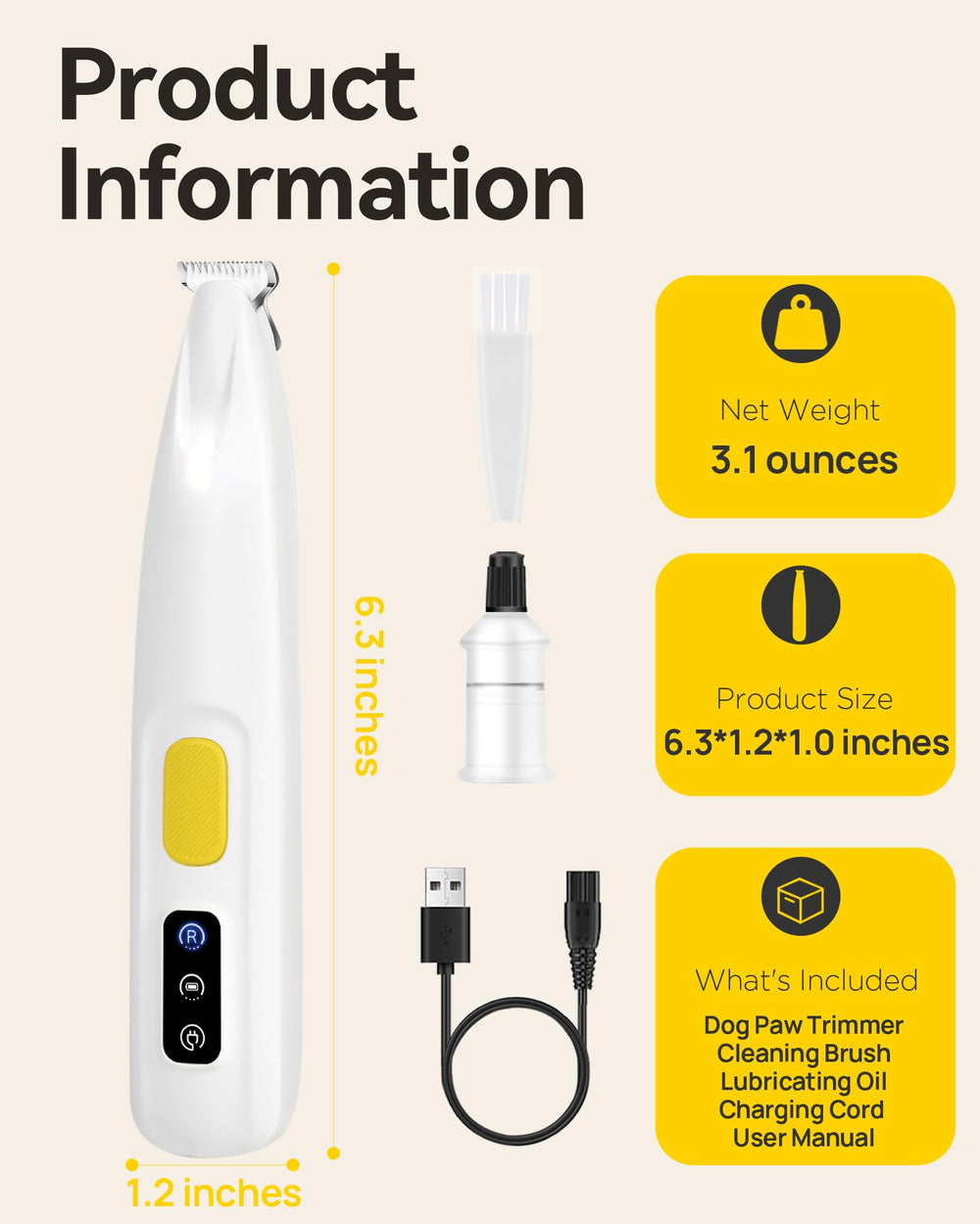 FURBONA waterproof body simplifies cleaning and maintenance after use.