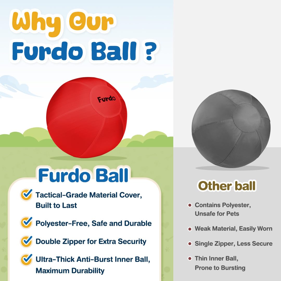 Furdo 18-inch size demonstrates ideal fit for medium-to-large dogs.
