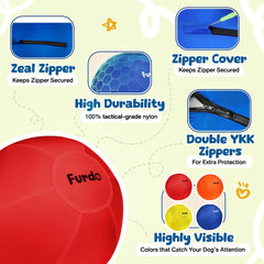 Furdo closeup nylon cover durability highlights rugged texture and wipe-clean surface.