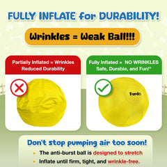 Furdo durable nylon-covered dog ball stands up to rough housing and fetch.