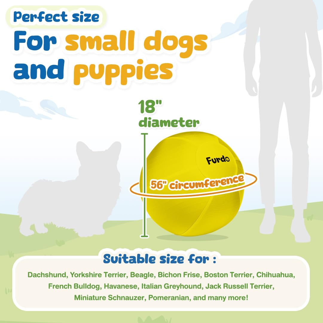 Furdo easy-clean ball with washable cover keeps your dog’s toy fresh.
