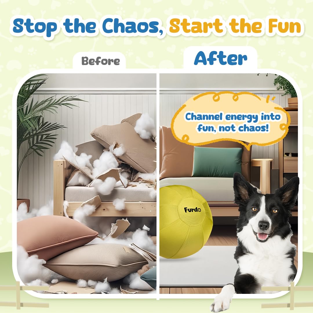 Furdo Herding Ball used in dog training for focus and obedience