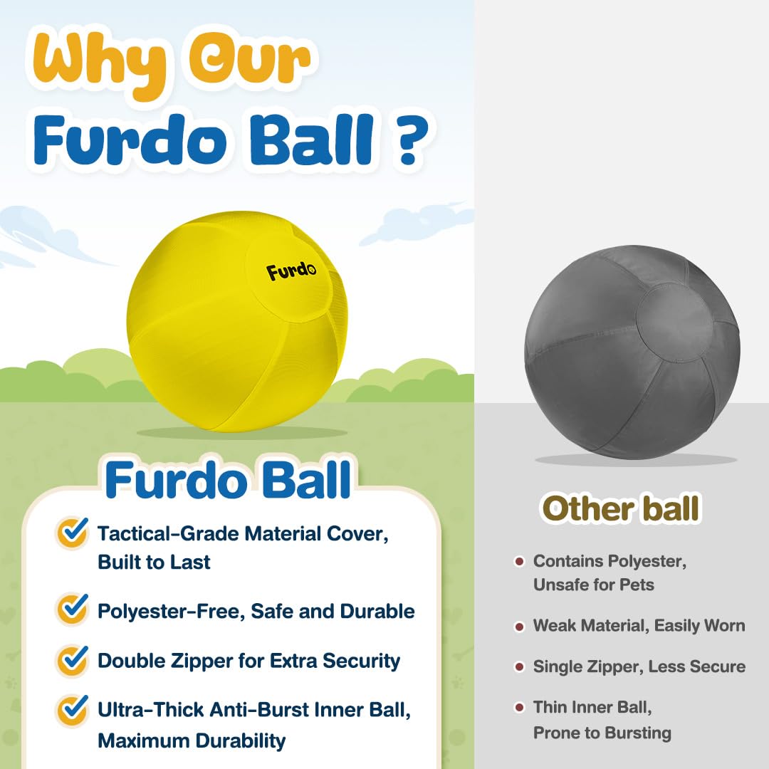 Furdo this ball engages mind and body for enrichment and exercise.
