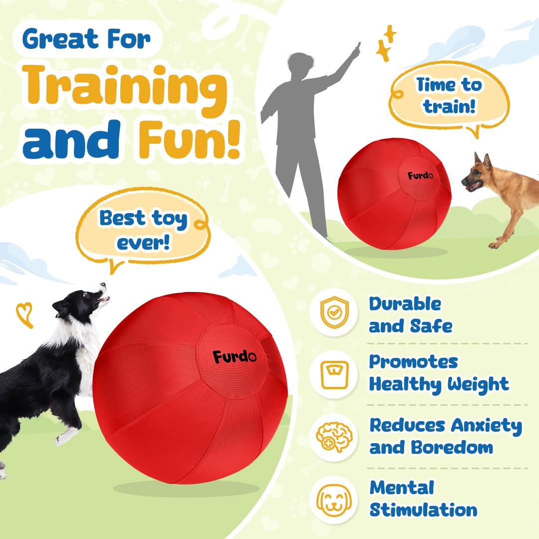 Not for aggressive chewers; supervise Furdo herding ball use.