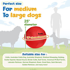 Furdo nylon-cover dog ball built for outdoor durability and play.