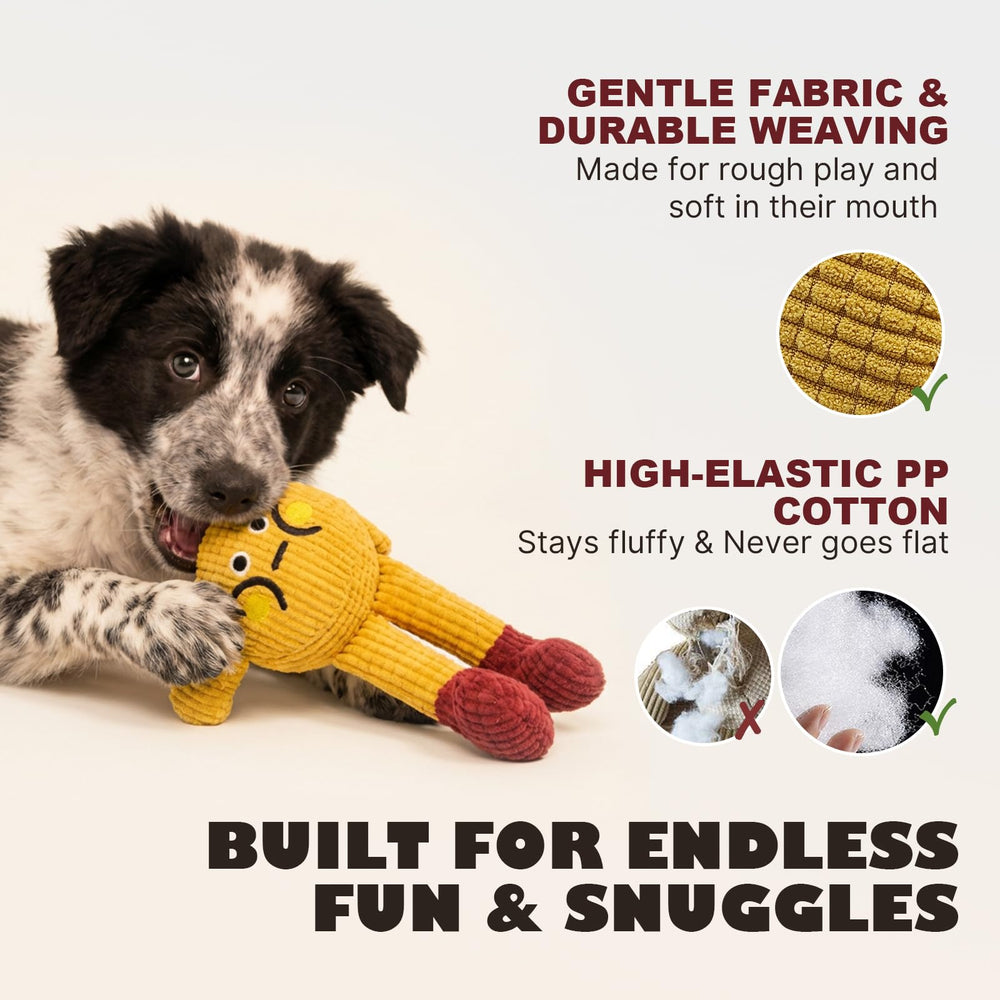FURETTICO soft plush dog toy supports gentle teething and fun.