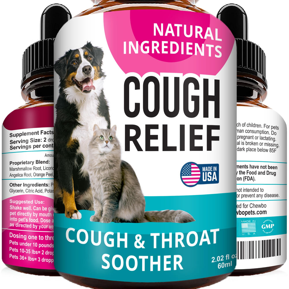 FurFinds Kennel Cough Drops bottle with label highlighting easy breathing benefits.