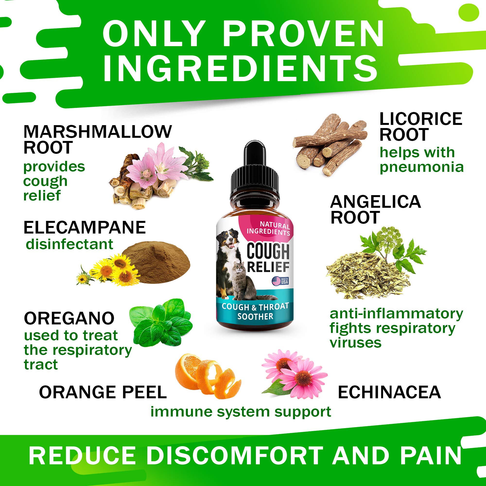 Seven-herb blend highlighted for natural respiratory support.