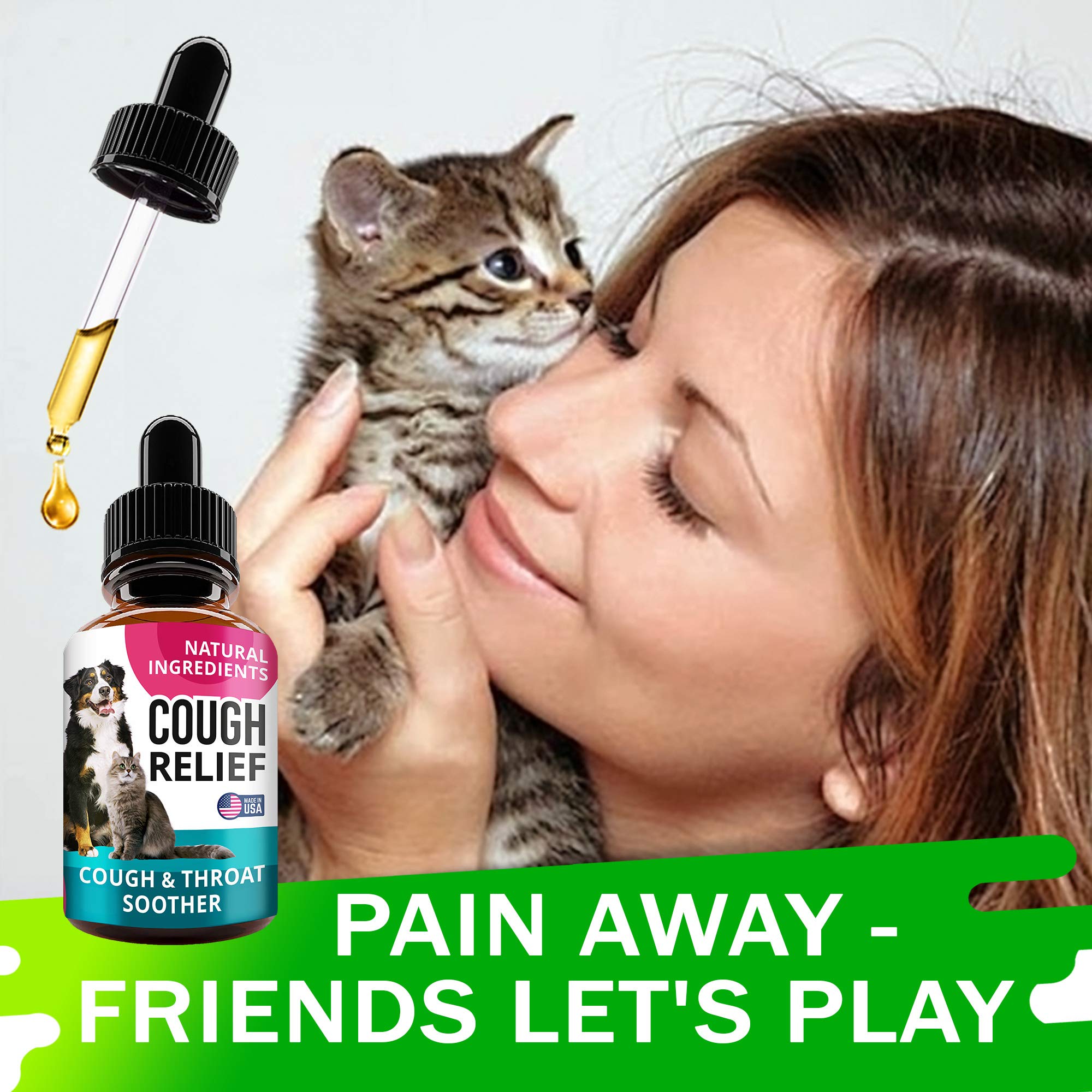 Packaging displays full-spectrum herbal formula for pets.