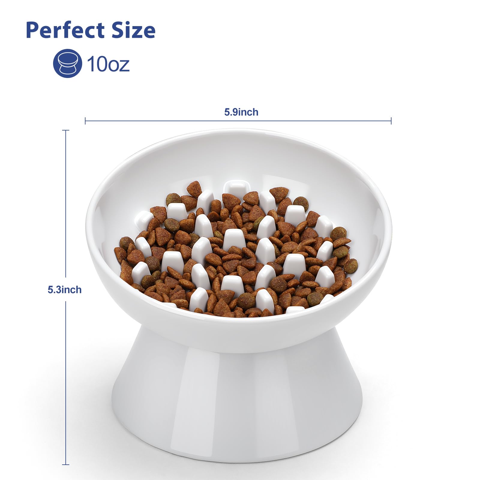 FurFlasher tilt design helps prevent spills and keeps feeding area tidy.