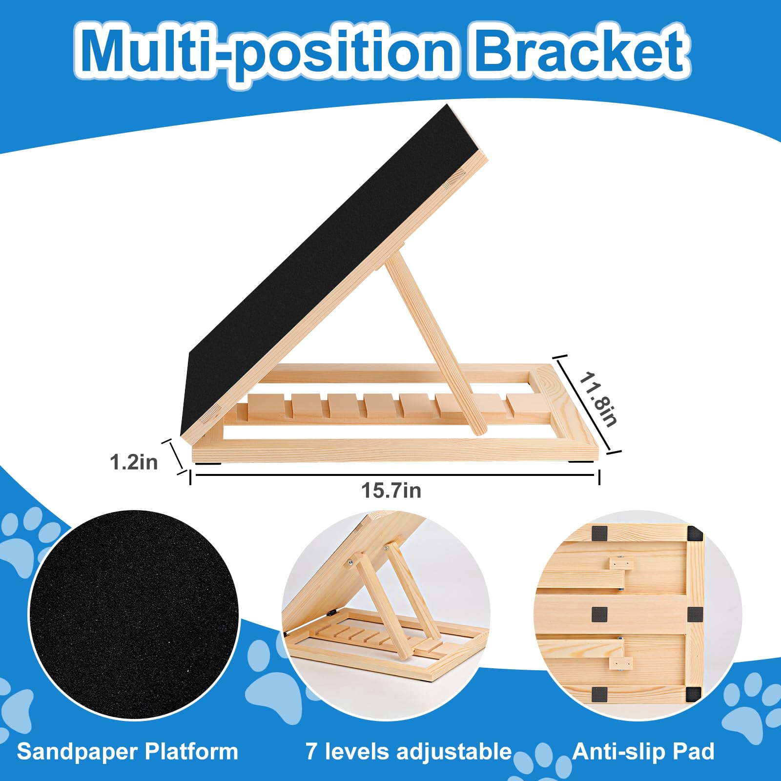 FurFlasher two-position design supports upright and flat use.