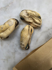 FurFresh freeze-dried mussels close-up showing texture and natural color.