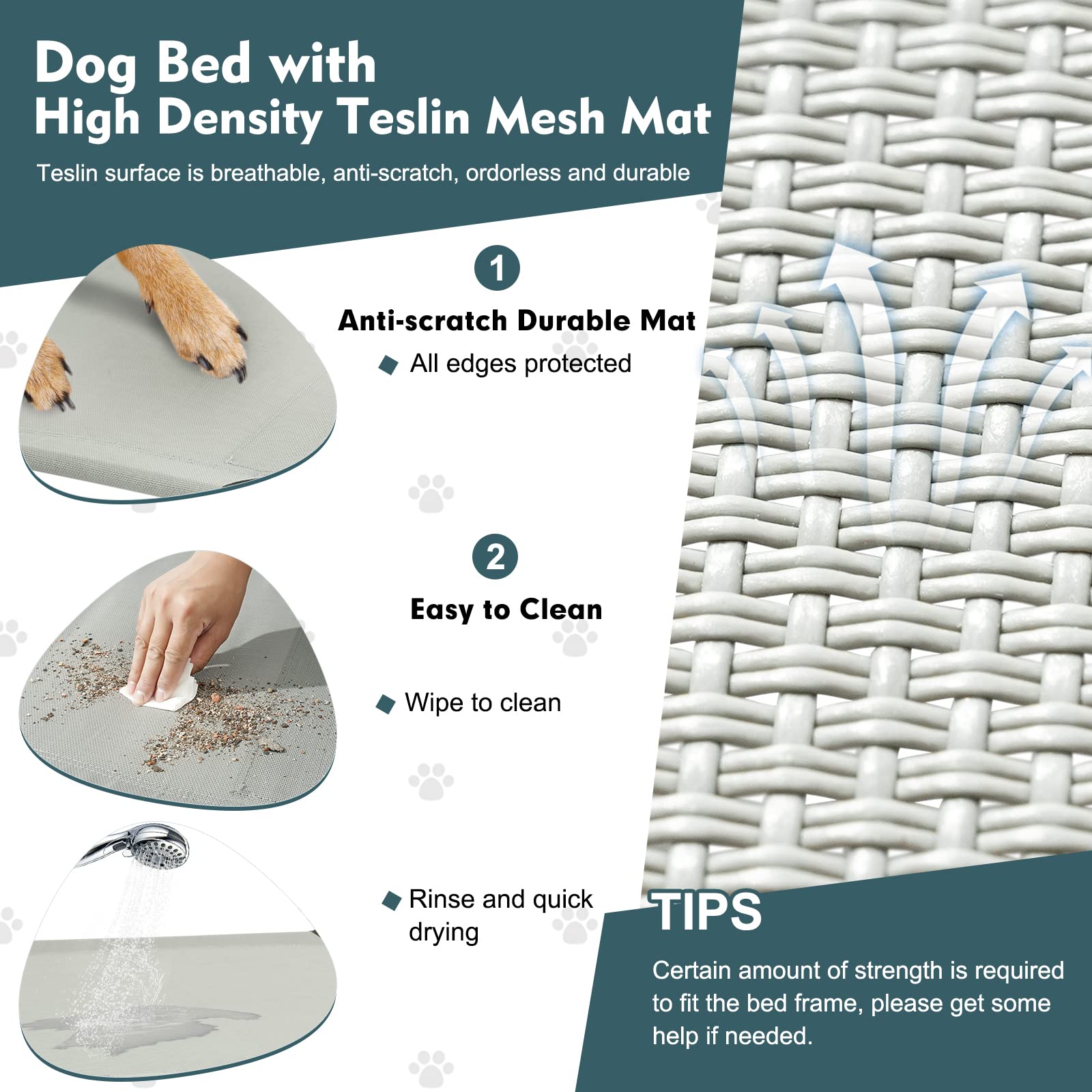 Furggis breathable mesh bed mat offers comfort and easy cleaning