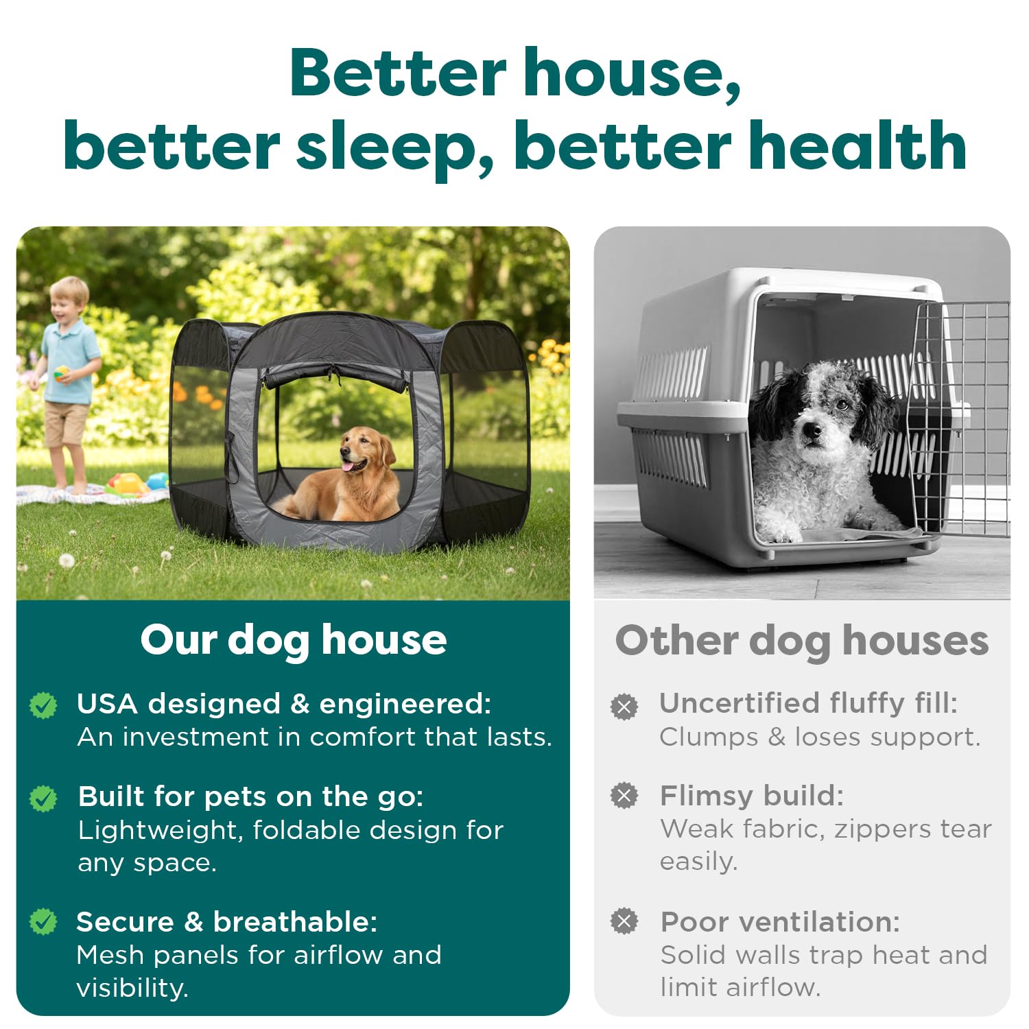 FurHaven 360-degree mesh walls provide airflow and full visibility.