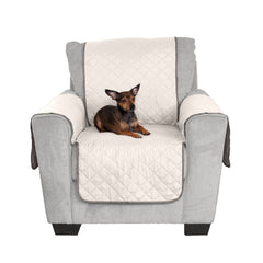 Furhaven chair cover with adjustable strap system for secure fit during activity.