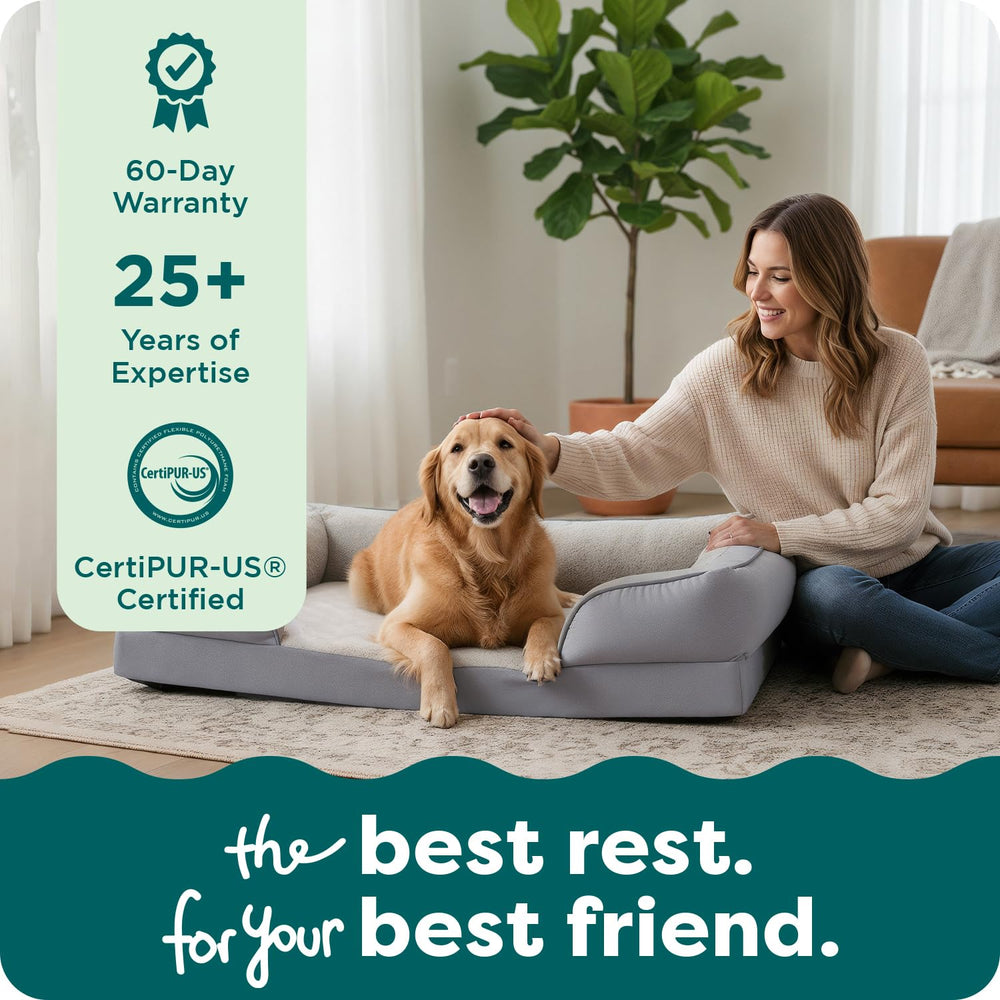 FurHaven CertiPUR-US foam inside ensures safe materials and lasting support