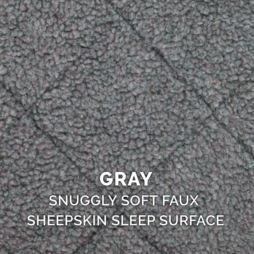 Furhaven coated canvas bottom resists dirt for easy cleaning