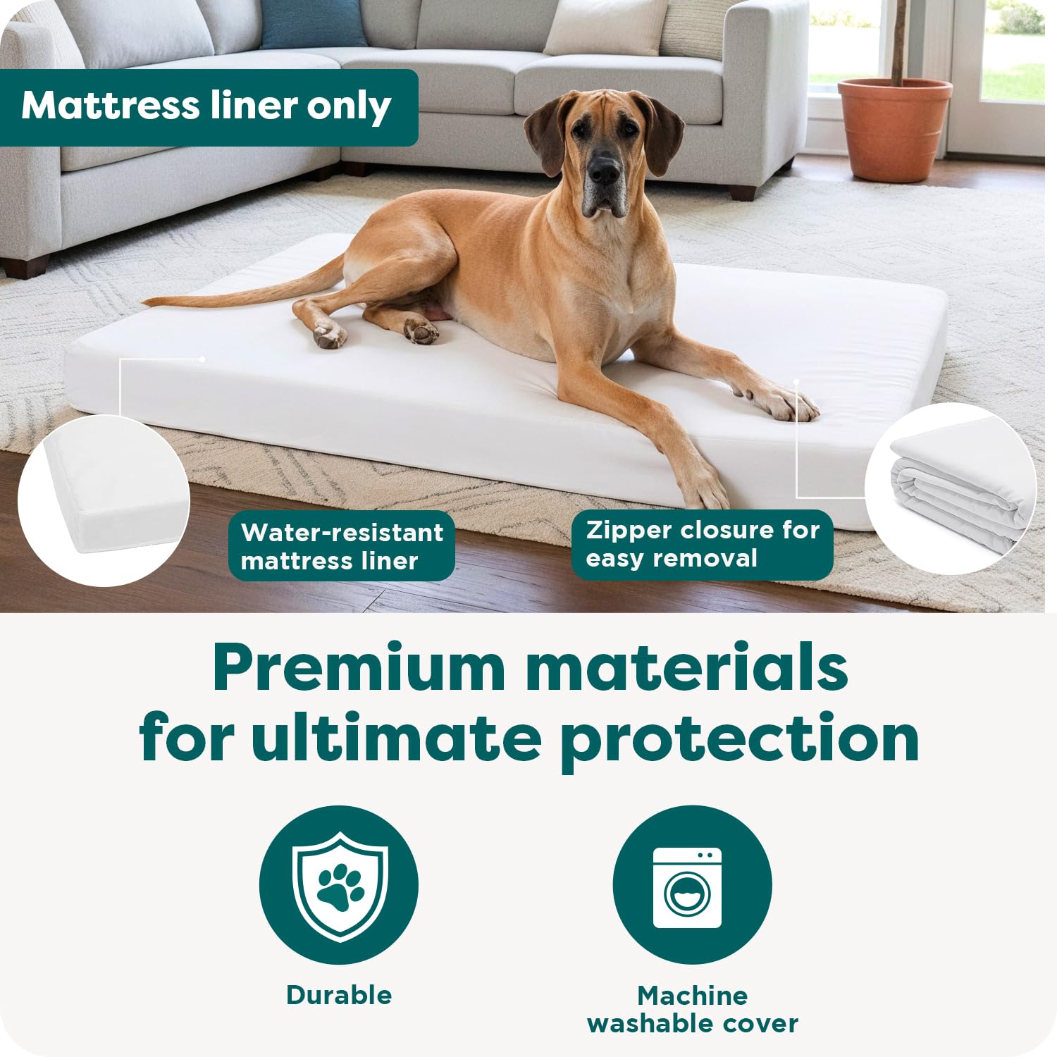FurHaven liner is easy to wipe clean, helping quick resets after messes.