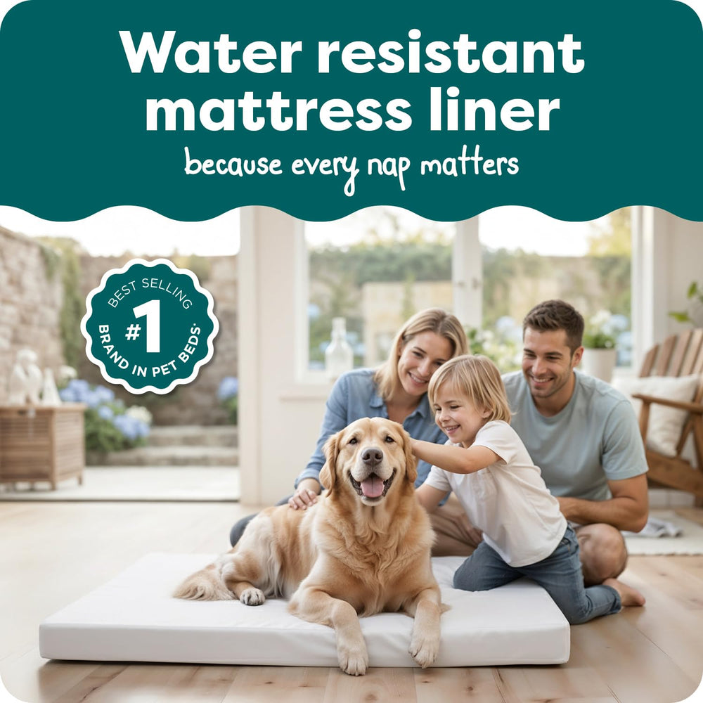 FurHaven liner close-up shows water-resistant fabric for spills and accidents.