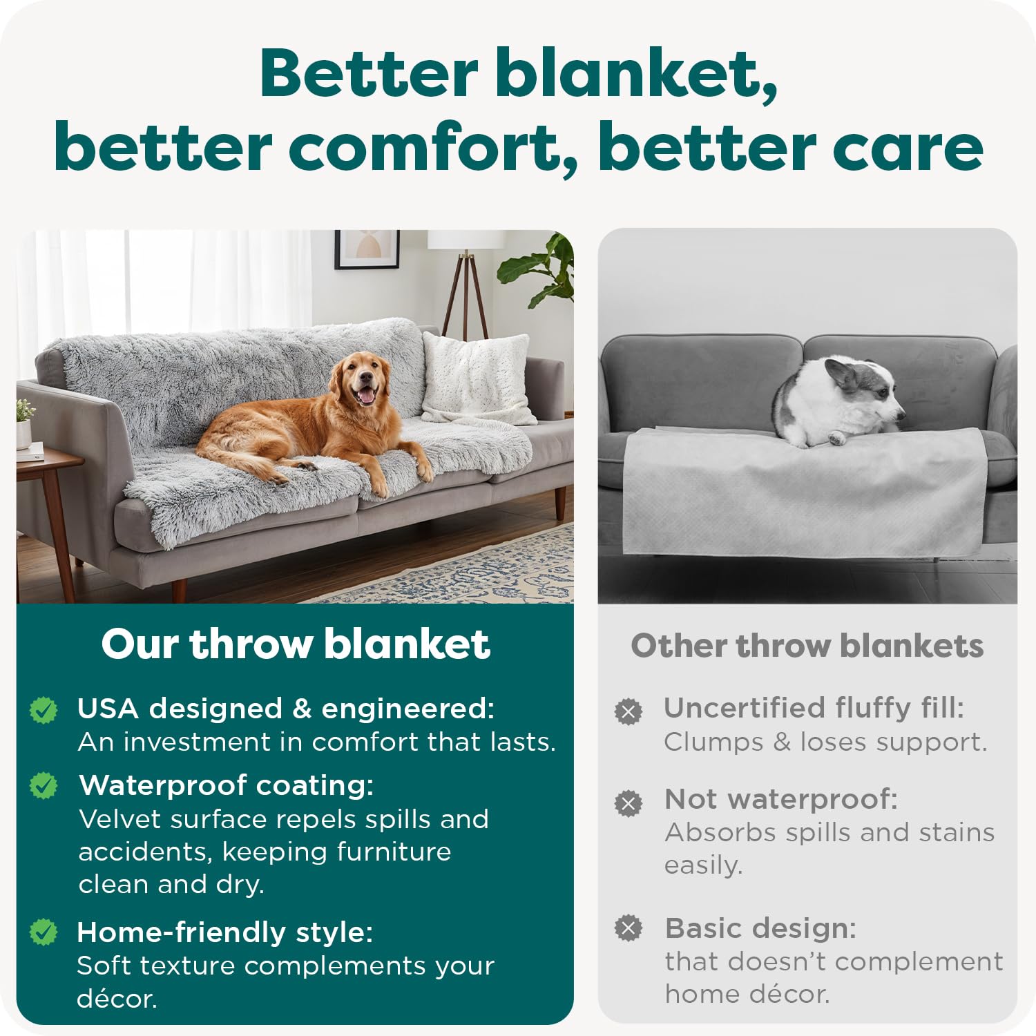 FurHaven Driftwood extra-large blanket suits large dogs and roomy crates