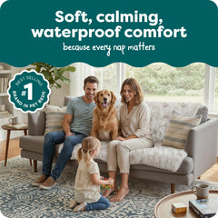 FurHaven Driftwood blanket velvet side with waterproof coating protects furniture