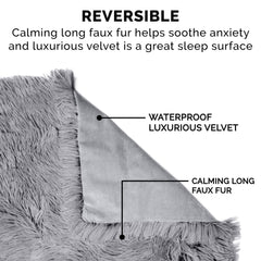 FurHaven long faux fur nestling scene suggests cozy naps.