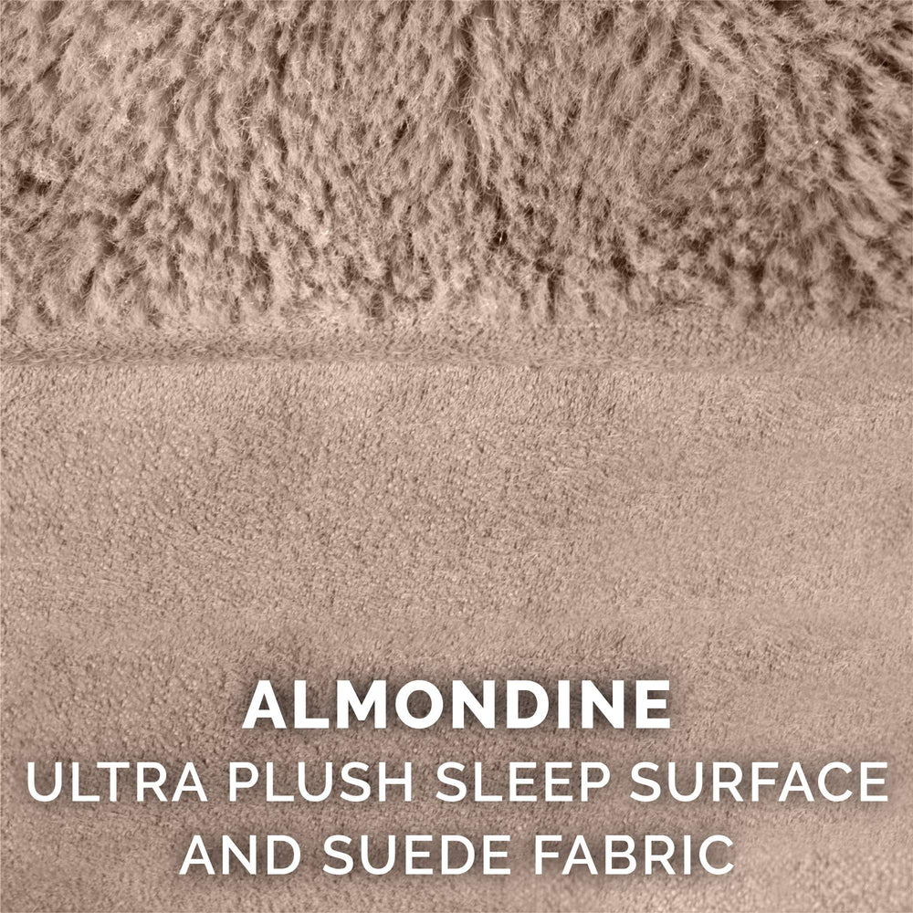 FurHaven machine-washable cover closeup simplifies cleaning routines.