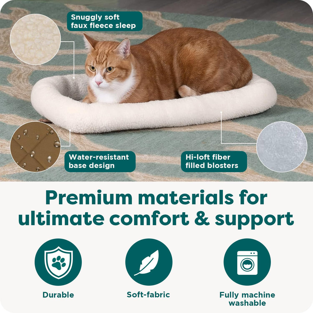 FurHaven machine-washable crate pad makes cleanup quick and simple.