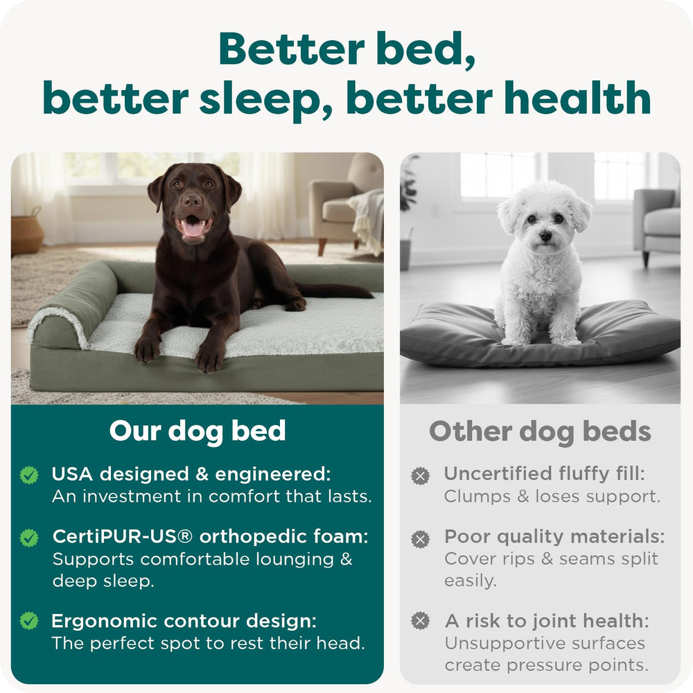 FurHaven non-slip base keeps bed in place on smooth floors.