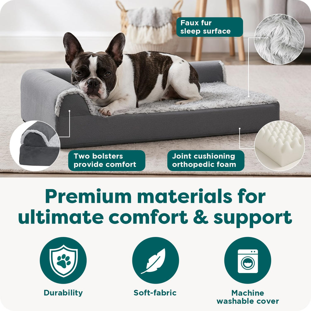 FurHaven non-slip base helps keep the bed in place during pet movement.