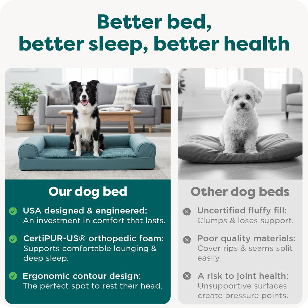 FurHaven non-slip base keeps the bed stable on smooth floors